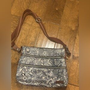 Floral Patterned Crossbody Bag
